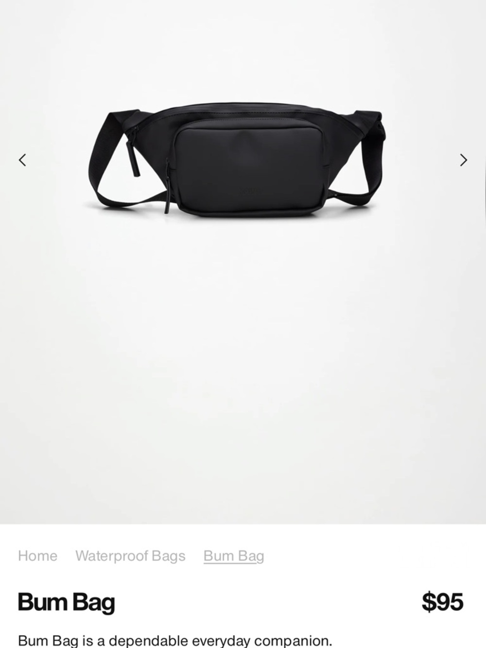 Rains Bum Bag - Picture 3 of 3